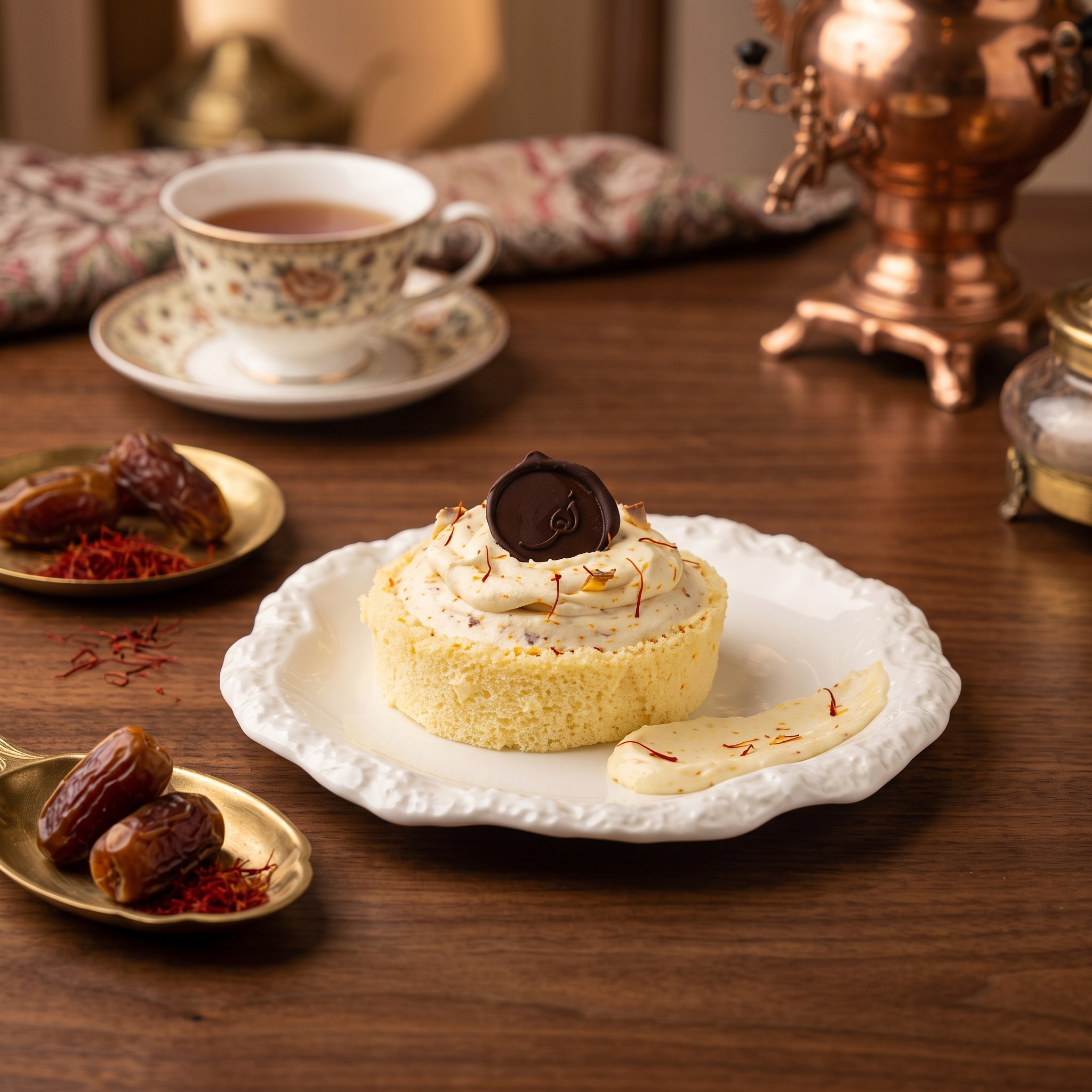 Saffron & Dates Signature Japanese Cheesecake